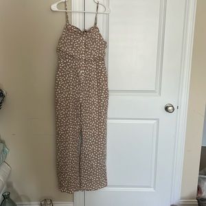 Button front jumpsuit